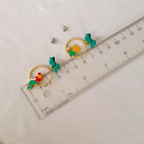 🍏50% OFF/3+...Asymmetrical Little Mermaid Earrings - Picture 4 of 6